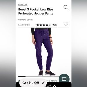 Barco one cheetah purple scrub set uniform